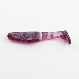 ВИБРОХВОСТ Manns Predator 70 мм, сиреневый с синей блесткой (М-056 EG) - 1 шт.