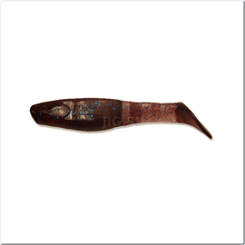 ВИБРОХВОСТ Manns Predator 70 мм, вишневый с синей блесткой (М-056 PU) - 1 шт.