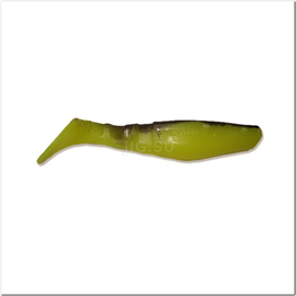 ВИБРОХВОСТ Manns Predator 90 мм, черная спина, салатовый (M-066 BB FCH) - 1 шт.