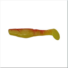 ВИБРОХВОСТ Manns Predator 90 мм, красная спина, салатовый (M-066 BR FCH) - 1 шт.