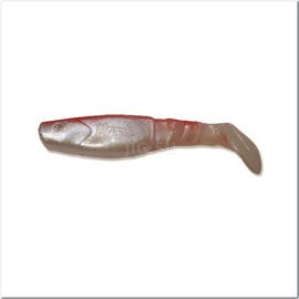 ВИБРОХВОСТ Manns Predator 90 мм, красная спина, перламутровый с блесткой (M-066 BR SMSH) - 1 шт.