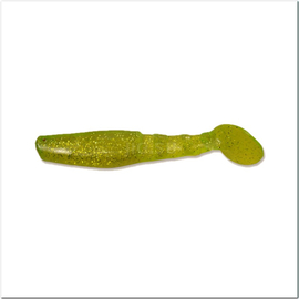 ВИБРОХВОСТ Manns Predator 90 мм, салатовый прозрачный с блесткой (M-066 MFCH) - 1 шт.