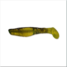 ВИБРОХВОСТ Manns Predator 90 мм, черная спина, салат. прозрачный (М-066 BB CH) - 1 шт.