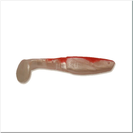 ВИБРОХВОСТ Manns Predator 90 мм, красная спина, перламутровый (М-066 BR PL) - 1 шт.