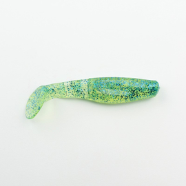 ВИБРОХВОСТ Manns Predator 90 мм, салатовый прозрачный с блесткой (М-066 CHF) - 1 шт.