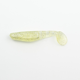 ВИБРОХВОСТ Manns Predator 90 мм, белый прозрачный с белой блесткой (М-066 MFCL) - 1 шт.