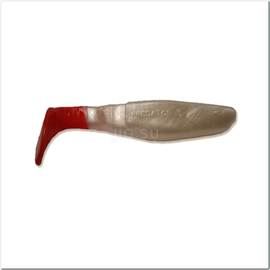 ВИБРОХВОСТ Manns Predator 90 мм, красный хвост, перламутровый (М-066 RT PL) - 1 шт.