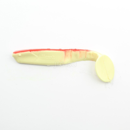 ВИБРОХВОСТ Manns Predator 115 мм, красная спина, белый (M-077 BR W) - 1 шт.