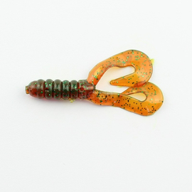 Твистер Manns Twister 42 мм, моторное масло с зеленой блесткой (M-034 GNFMO) - 1 шт.