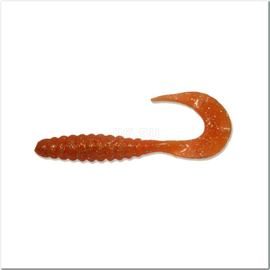 Твистер Manns Twister 55 мм, оранжевый с блесткой (M-037 MFOR) - 1 шт.