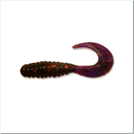 Твистер Manns Twister 70 мм, ультра-фиолетовый хамелеон с блесткой (M-038 EV) - 1 шт.