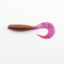 Твистер Manns Twister 100 мм, ультра-фиолетовый хамелеон с блесткой (M-040 EV) - 1 шт.