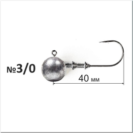 ДЖИГ-ГОЛОВКА «Шар» №3/0 (30 г), пр-во Украина - 1 шт.